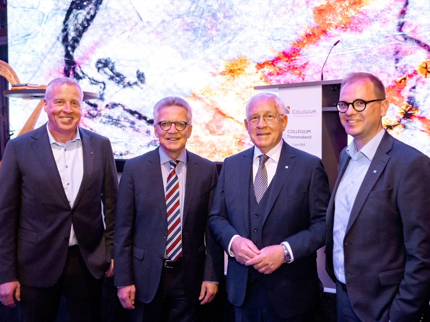 Herr Stahmeyer, Herr de Maizière, Herr Dellwig und Herr Tellkamp