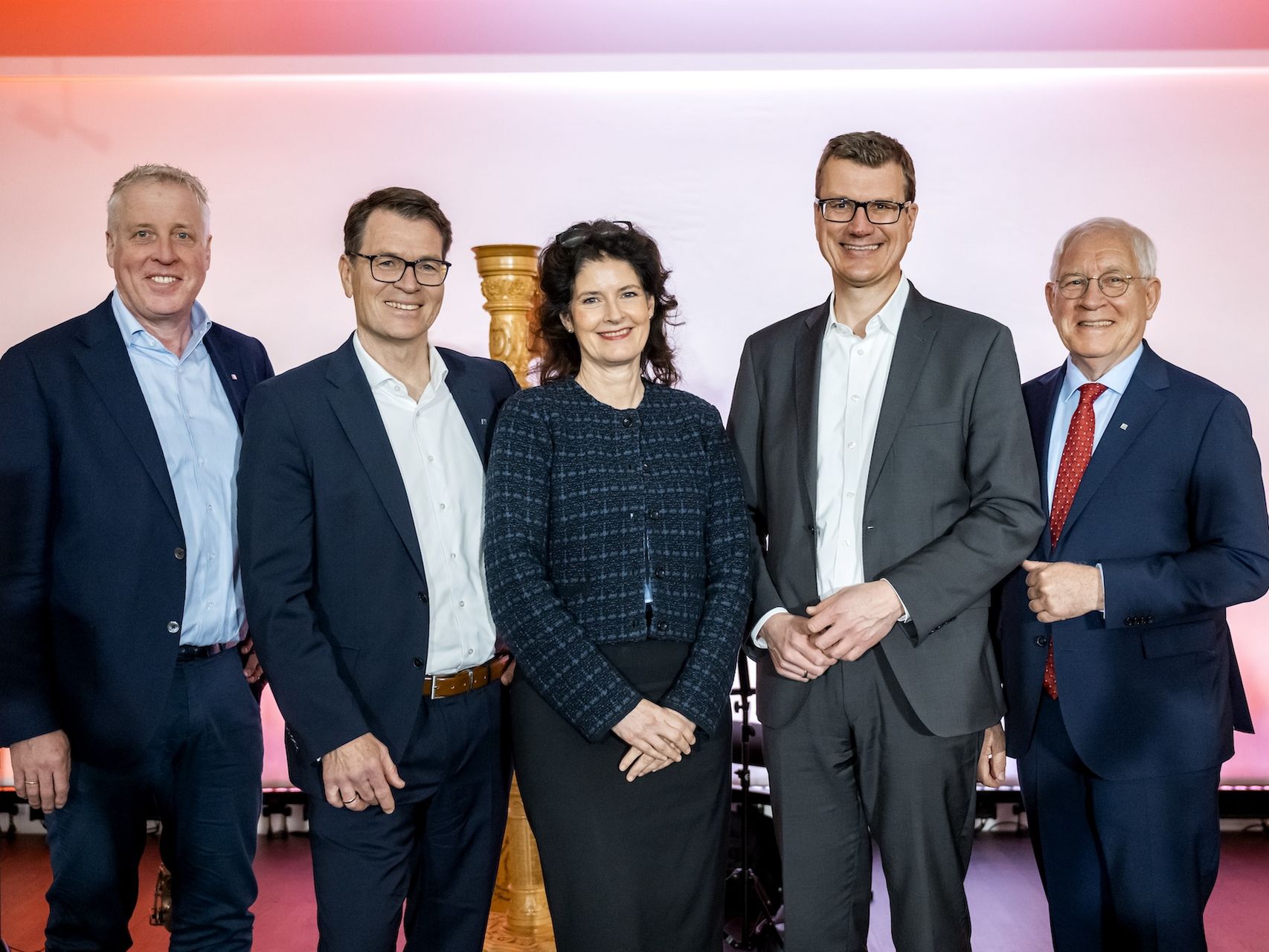 Herr Stahmeyer, Herr Mumm, Frau Hagemann, Herr Nerker und Herr Dellwig